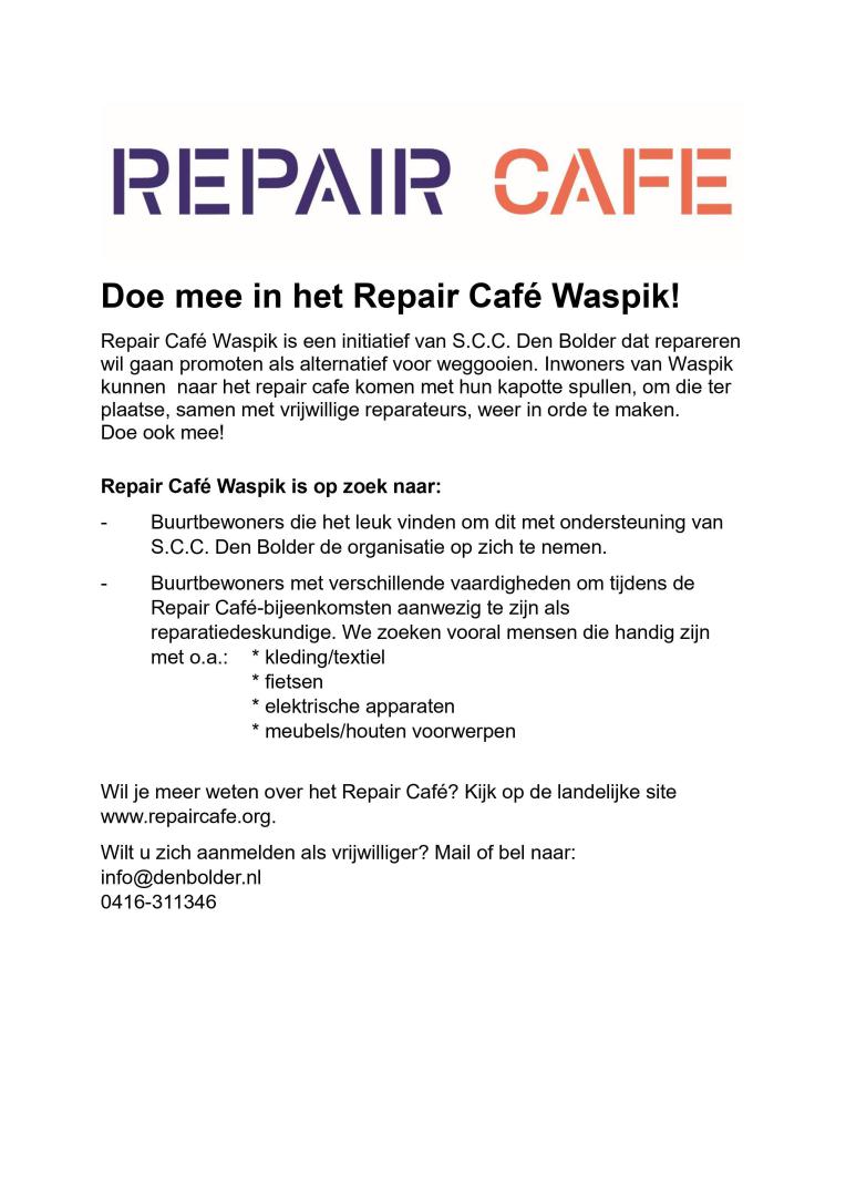 doe_mee_in_het_repair_caf%C3%A9_waspik image doe_mee_in_het_repair_caf%C3%A9_waspik Nieuw: Repair Café in Den Bolder, help mee! - Den Bolder