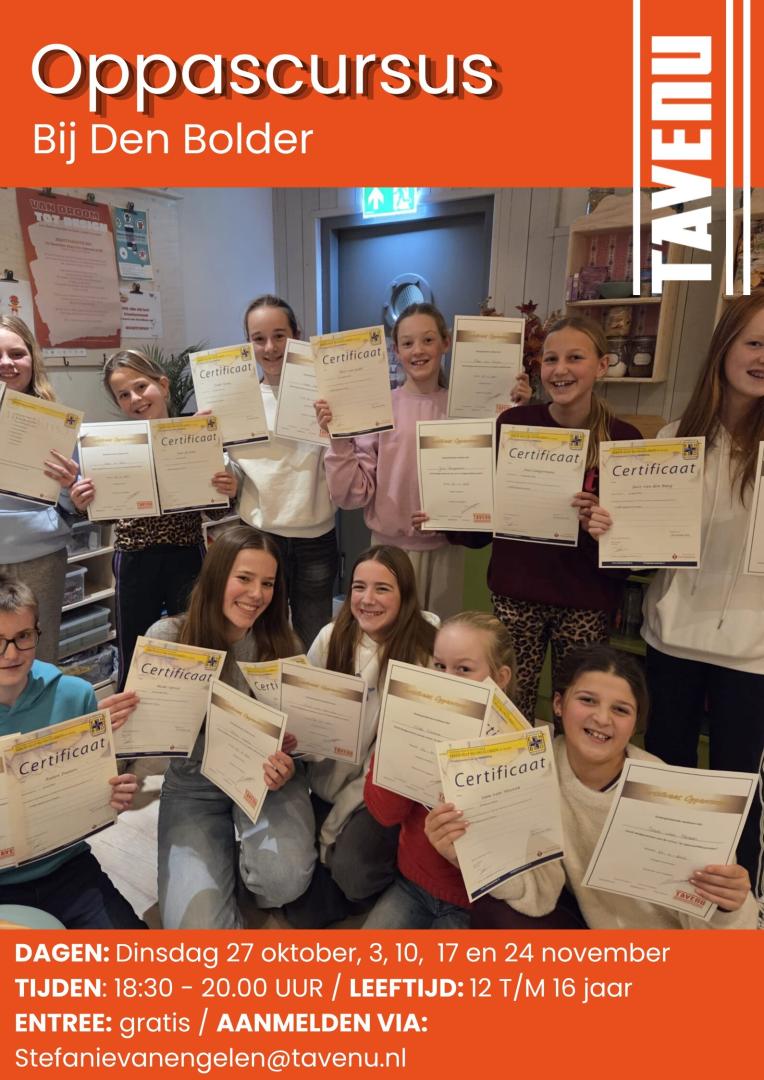 2026-10-27_oppascursus_waspik_verkleind Tavenu: Oppascursus  - Den Bolder