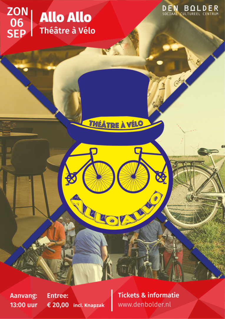 poster_-_allo_allo_2026_verkleind image poster_-_allo_allo_2026_verkleind Boldertheater presenteert: Allo Allo Théâtre à Vélo - Den Bolder